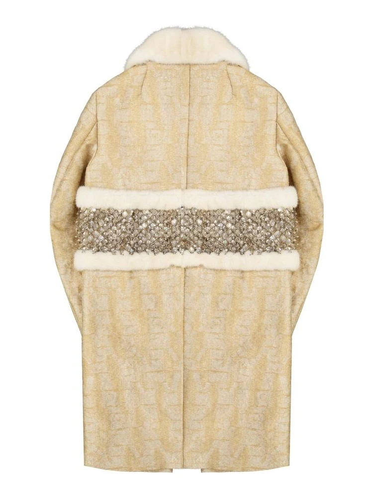 Beige Polyamide Coat alternative