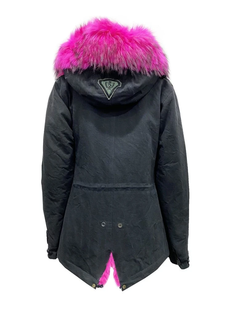 Black Cotton Parka alternative