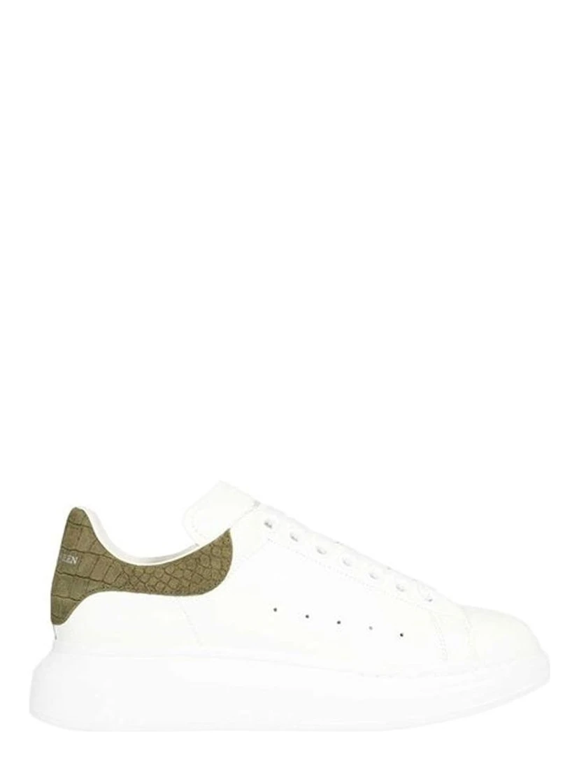 White Calfskin Low Top Sneakers