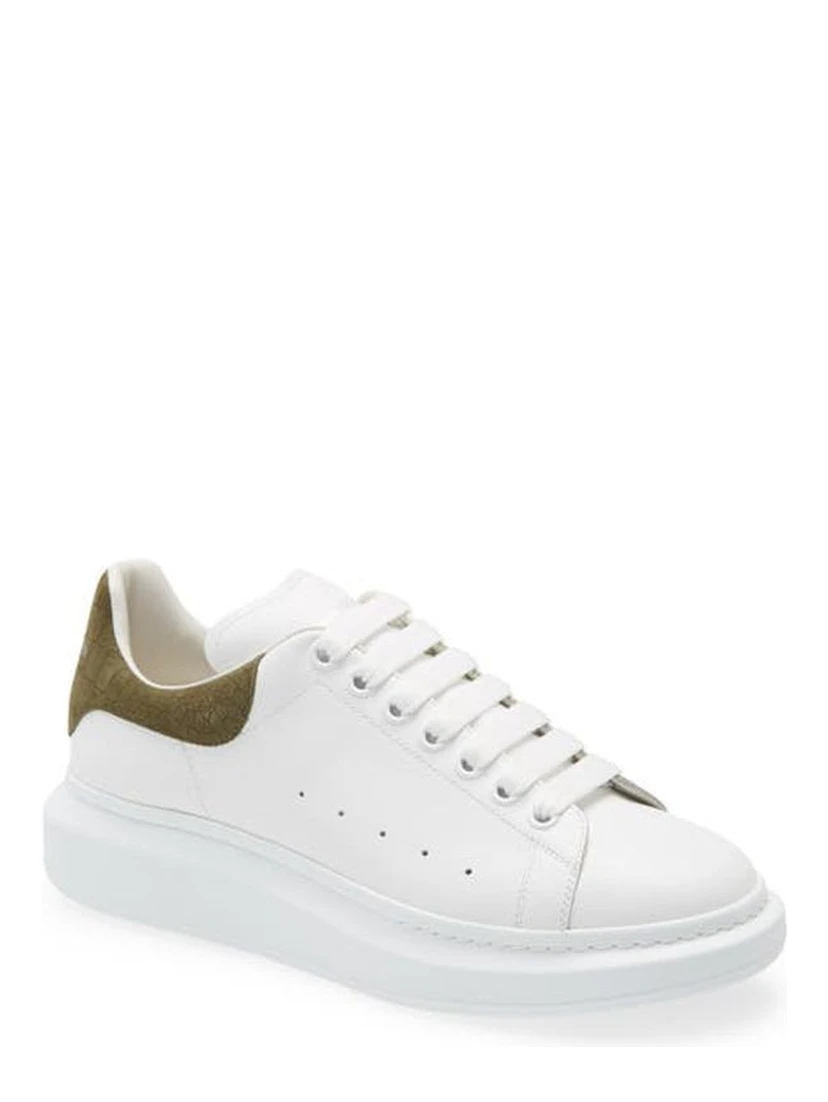 White Calfskin Low Top Sneakers