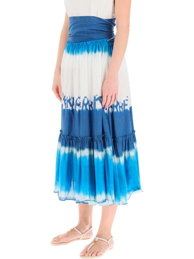 Blue Cotton Midi Skirt alternative