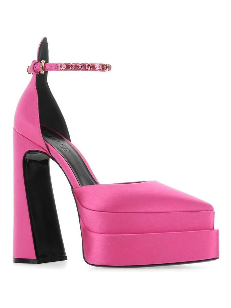 Multicolor Satin Platform Pumps alternative