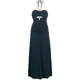 Gray Viscose Casual Dress