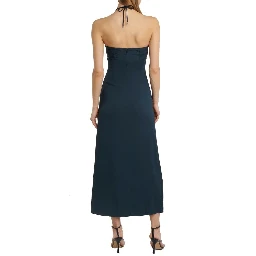 Gray Viscose Casual Dress