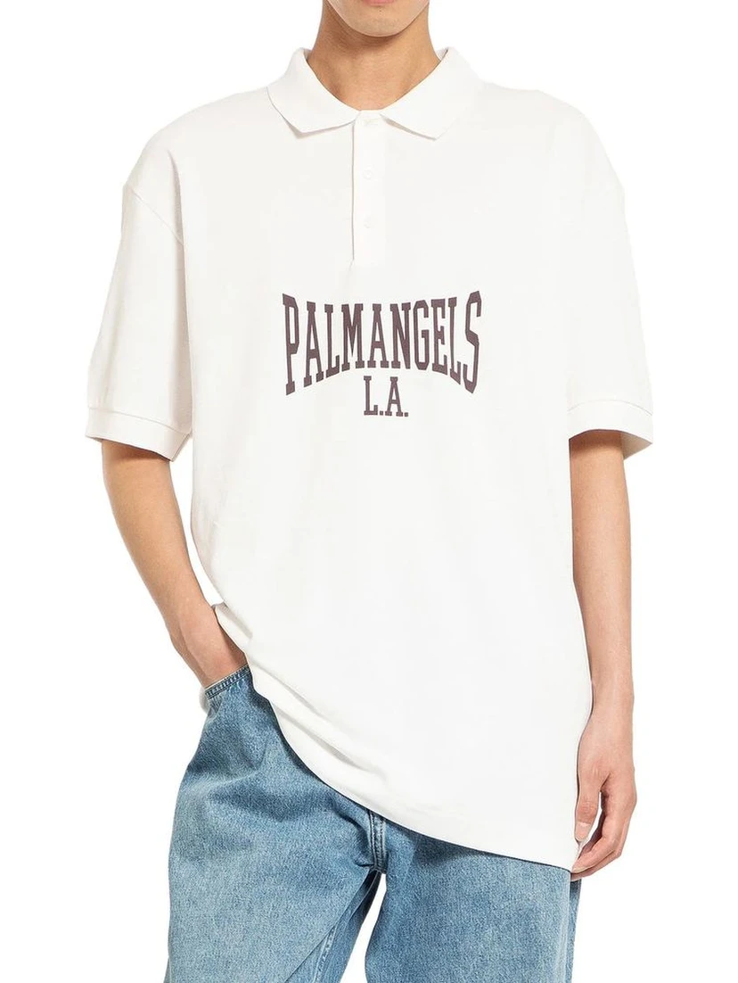White Cotton Polo Shirt