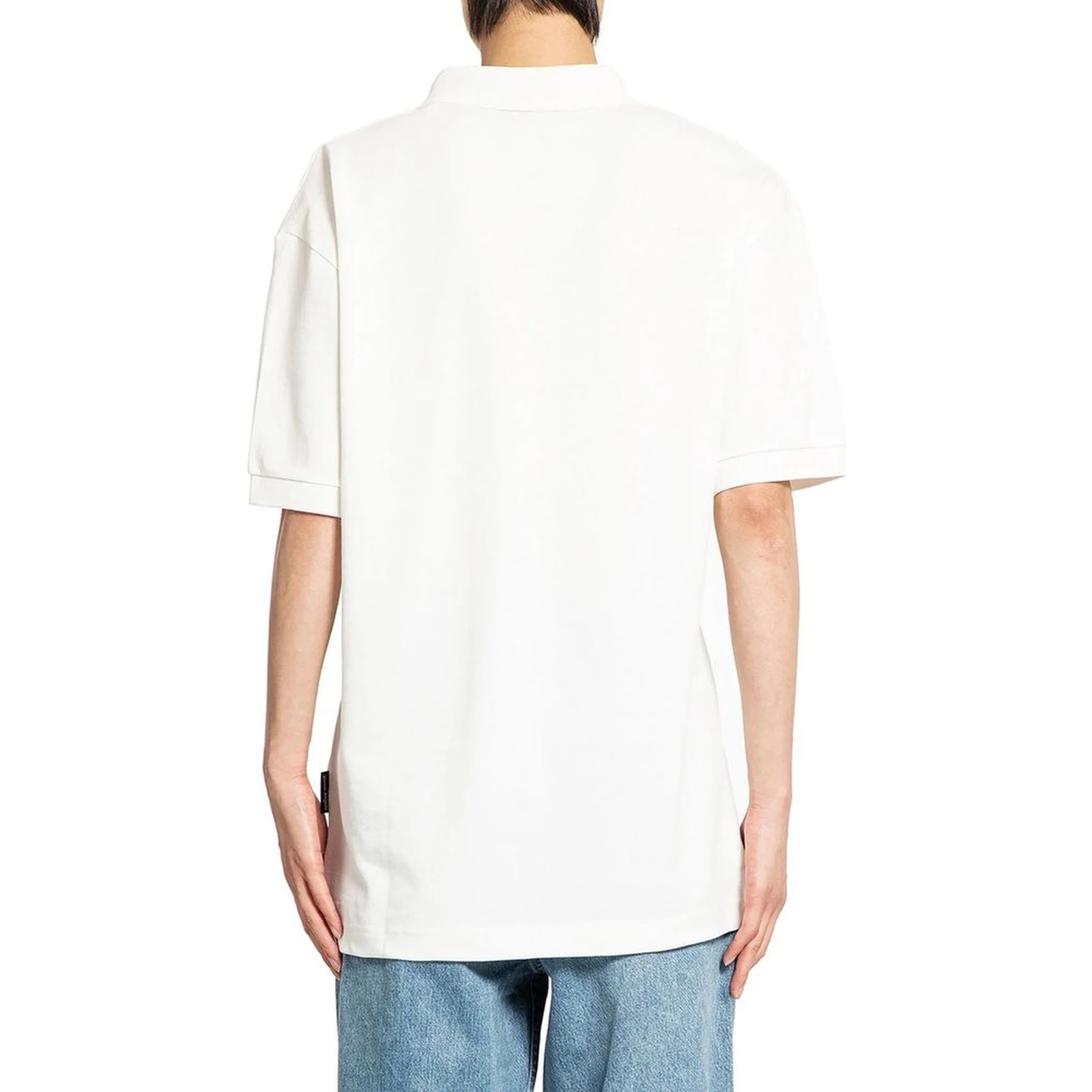 White Cotton Polo Shirt