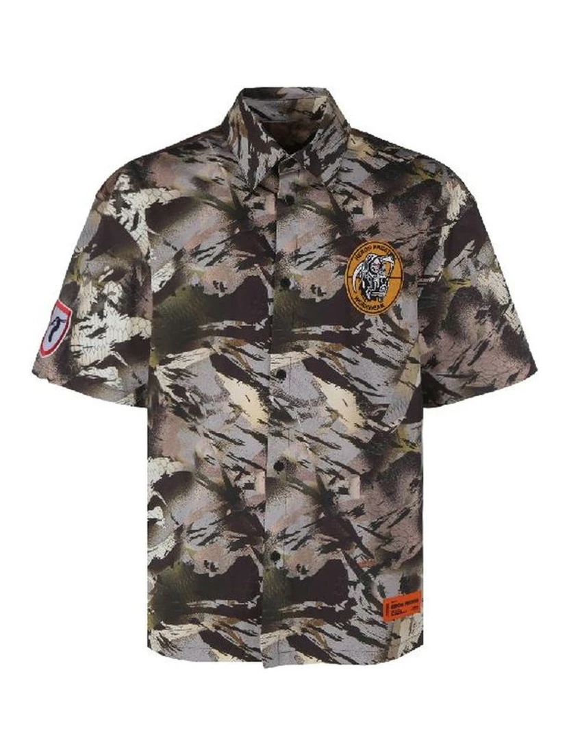Bicolor Cotton Pattern Shirt