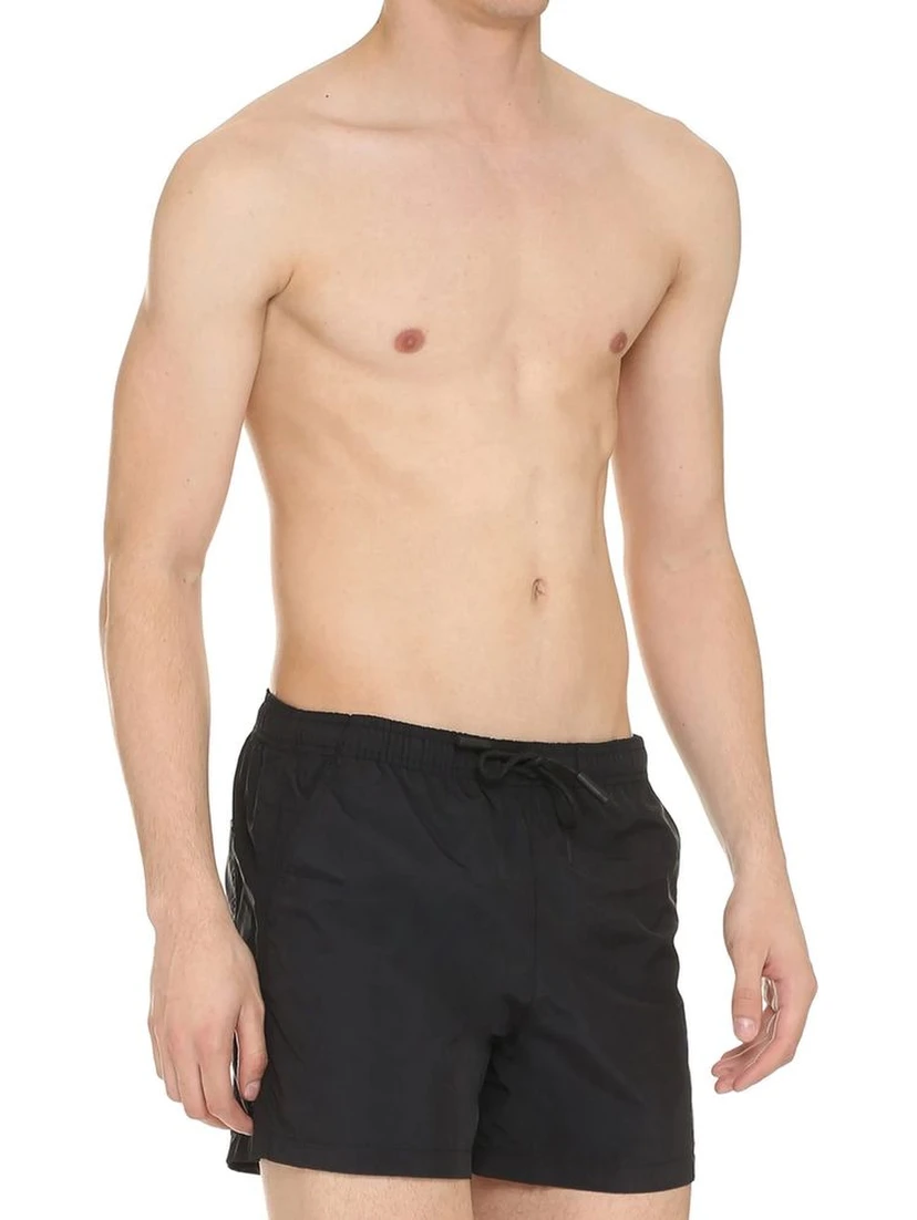 Black Polyamide Short And Mini Shorts