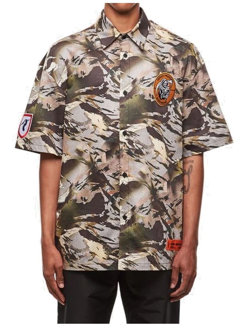 Bicolor Cotton Pattern Shirt