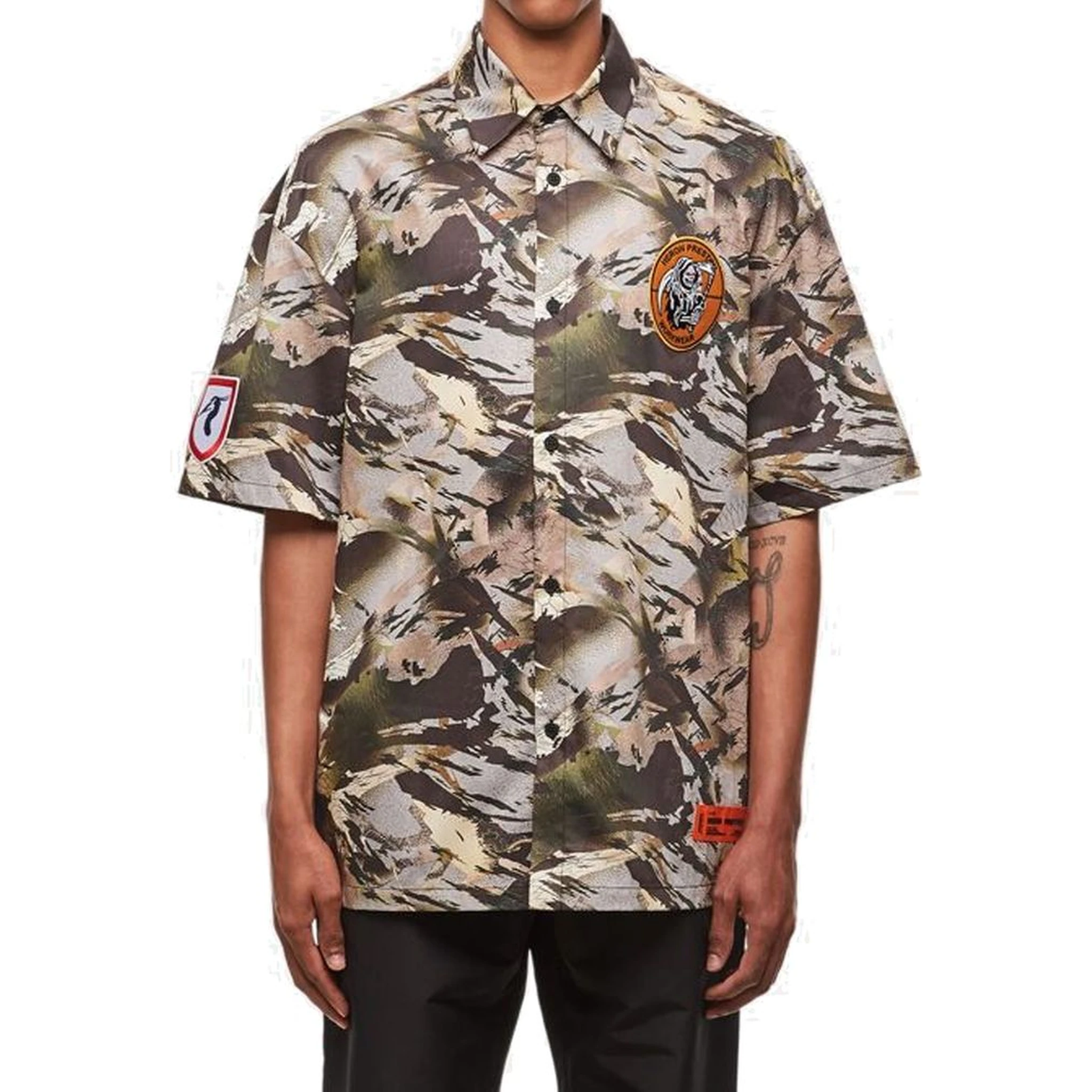 Bicolor Cotton Pattern Shirt