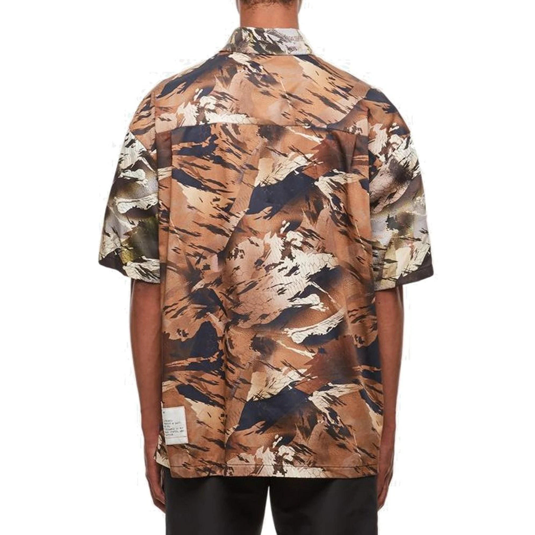 Bicolor Cotton Pattern Shirt