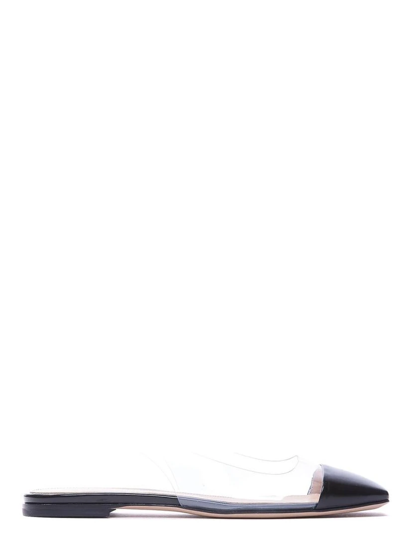 Black Plexiglass Ballet Flats