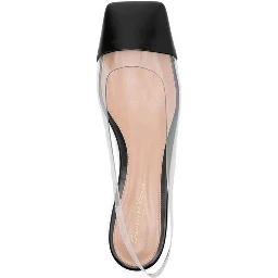 Black Plexiglass Ballet Flats