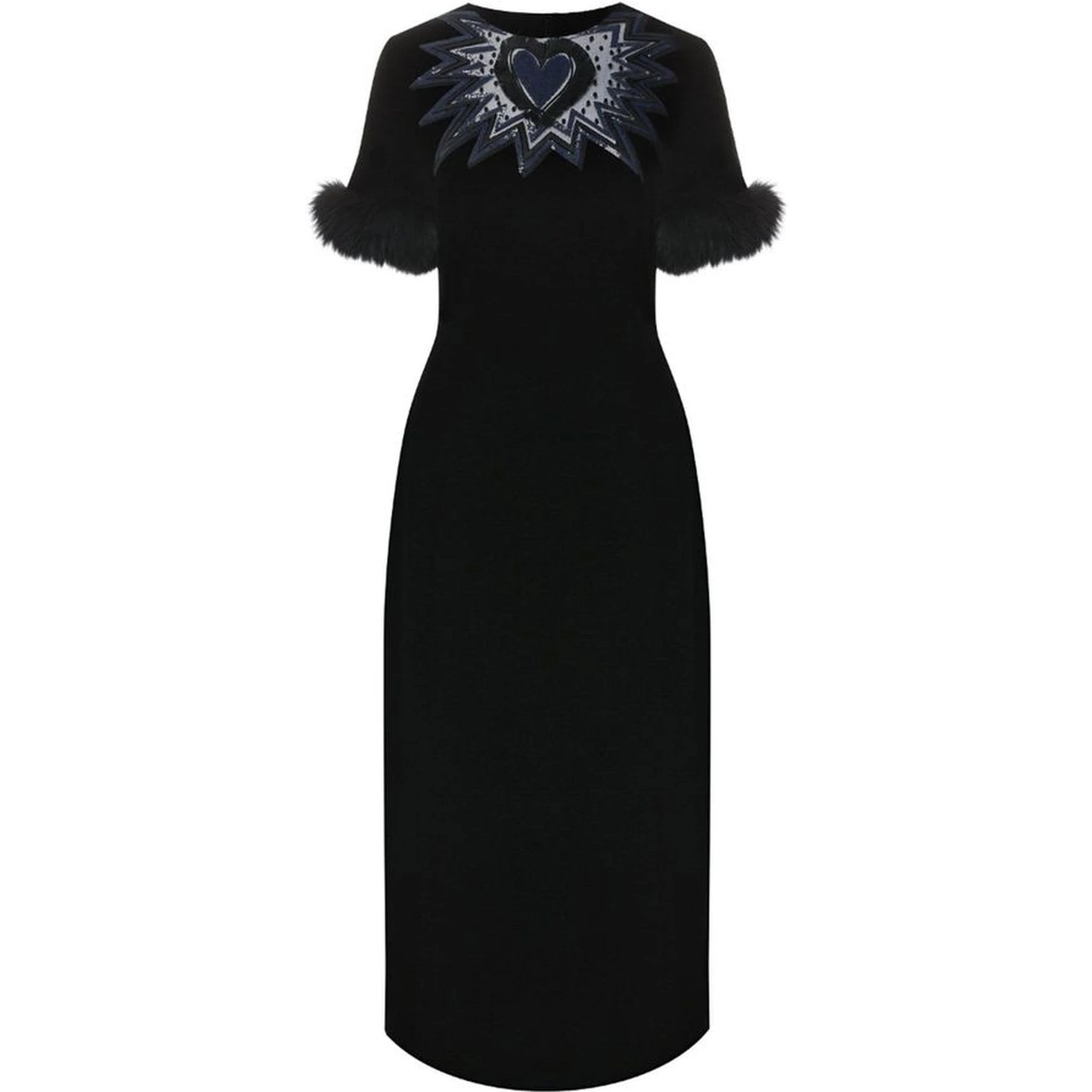 Black Viscose Cocktail Dress