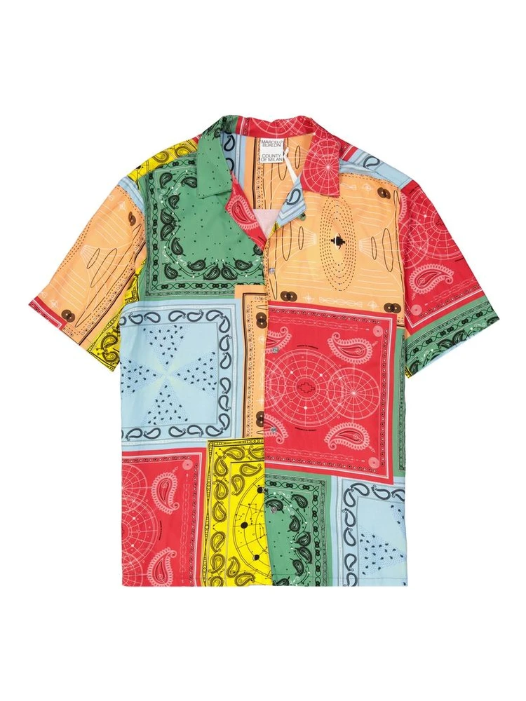 Multicolor Viscose Pattern Shirt