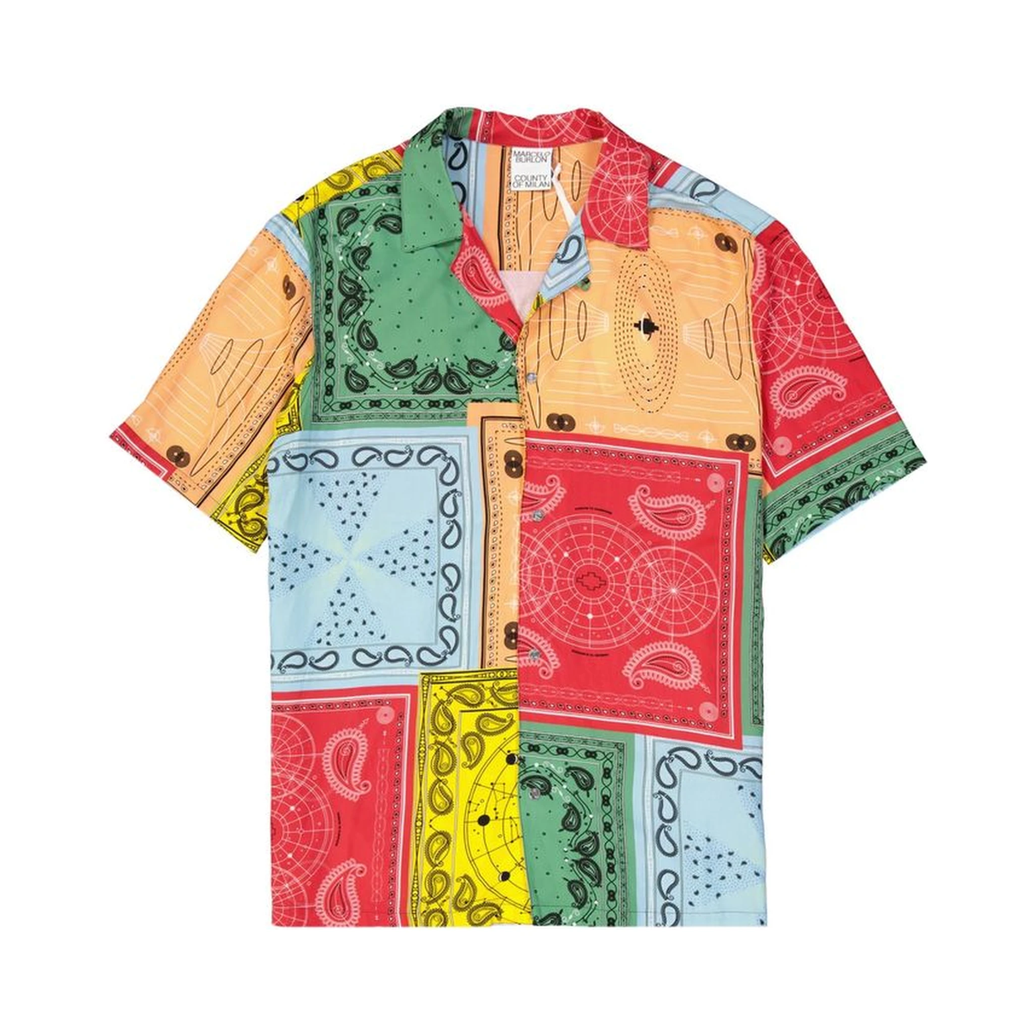 Multicolor Viscose Pattern Shirt