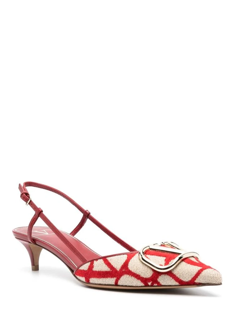 Multicolor Leather Mid Heel Pumps alternative
