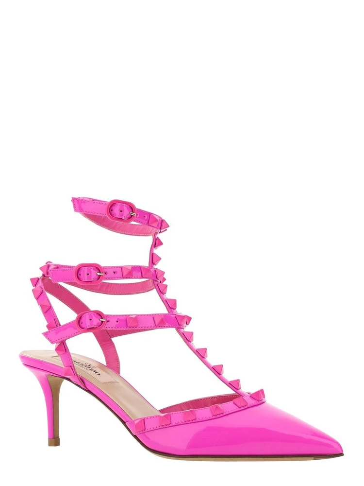 Multicolor Calfskin Mid Heel Pumps alternative
