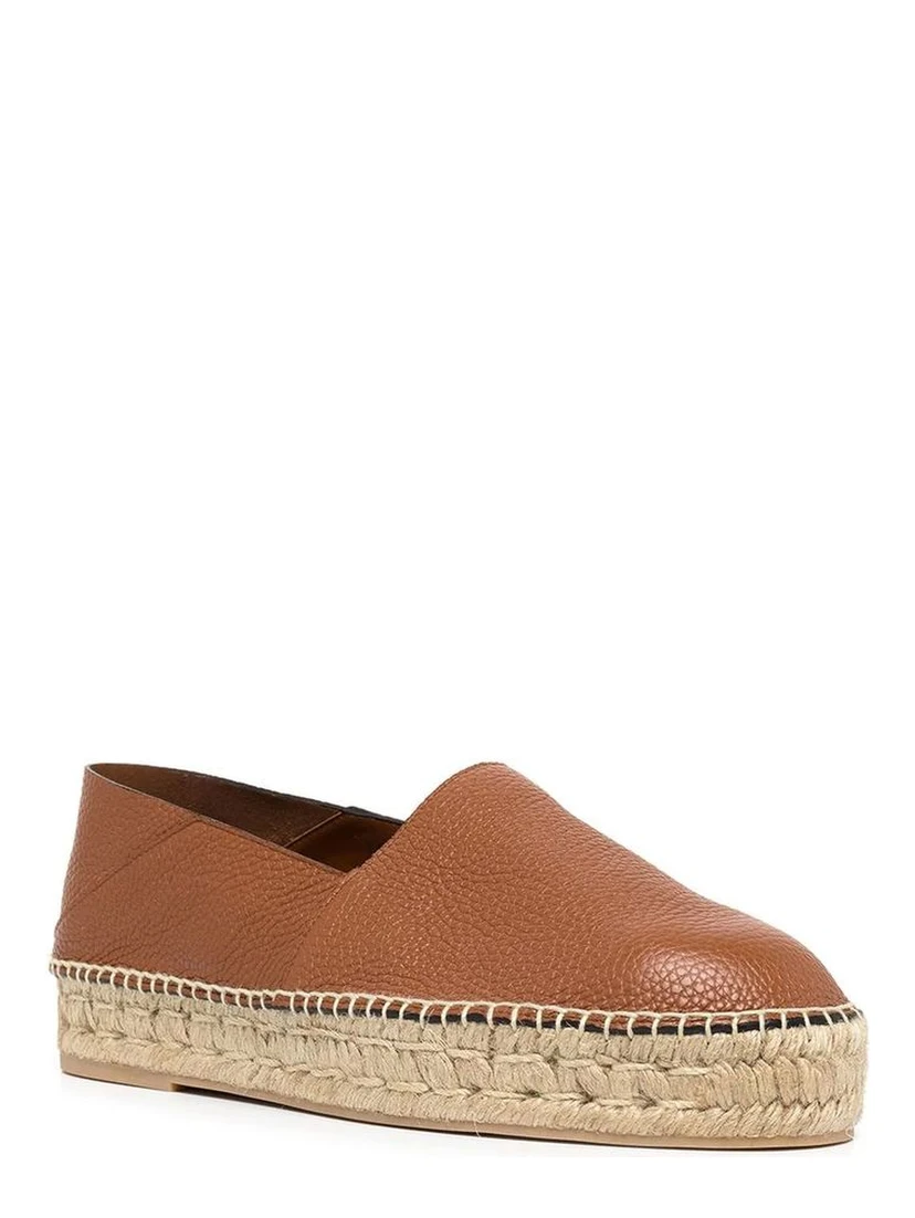 Brown Calfskin Espadrilles