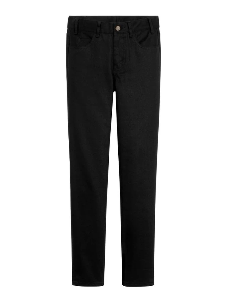 Black Cotton Skinny Jeans