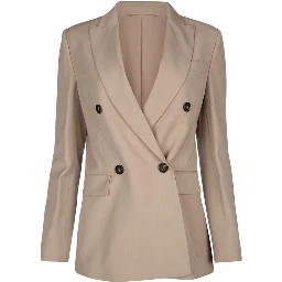 Beige Virgin Wool Blazer