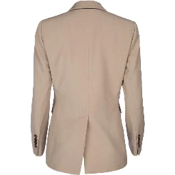 Beige Virgin Wool Blazer