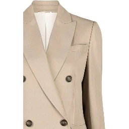 Beige Virgin Wool Blazer