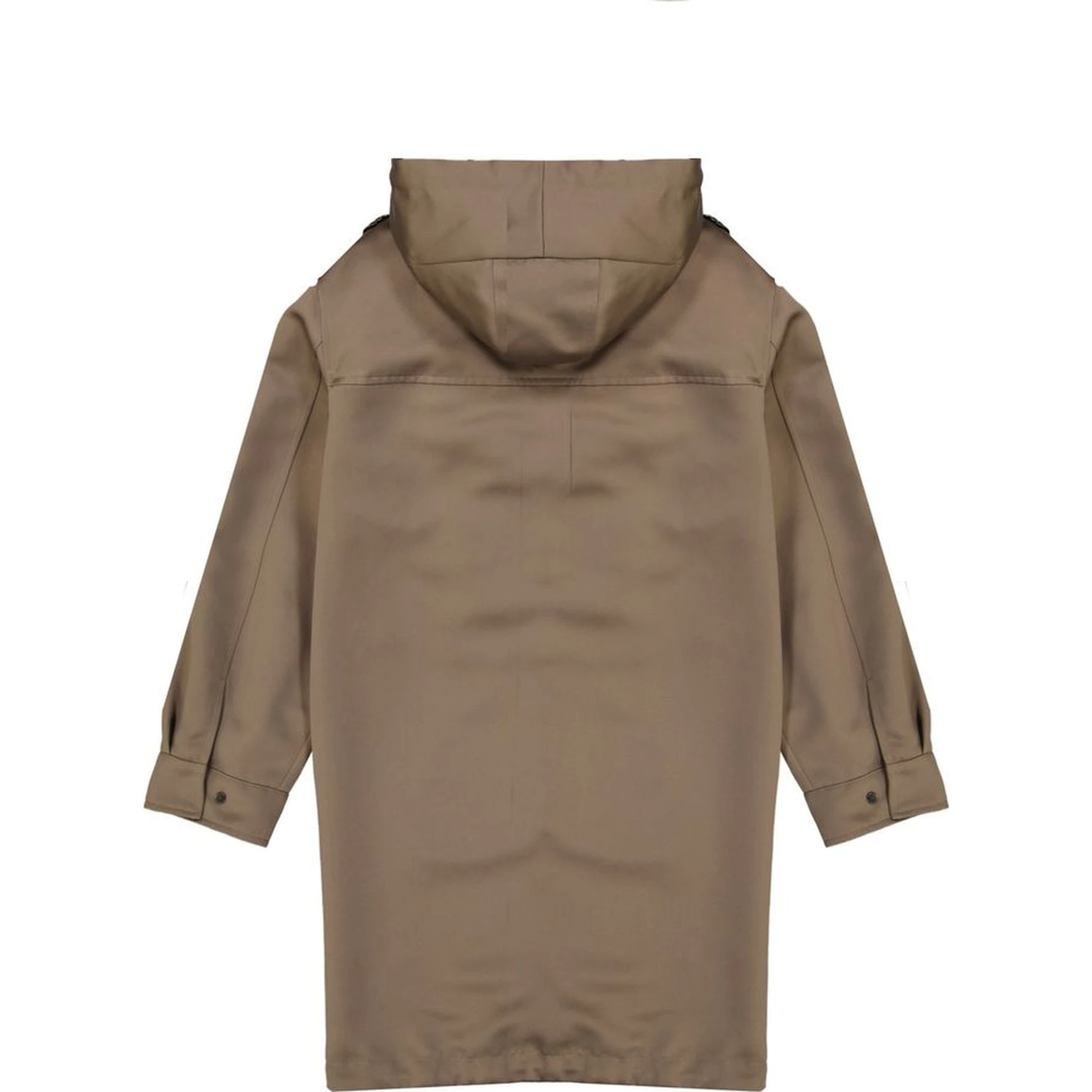 Brown Polyester Parka