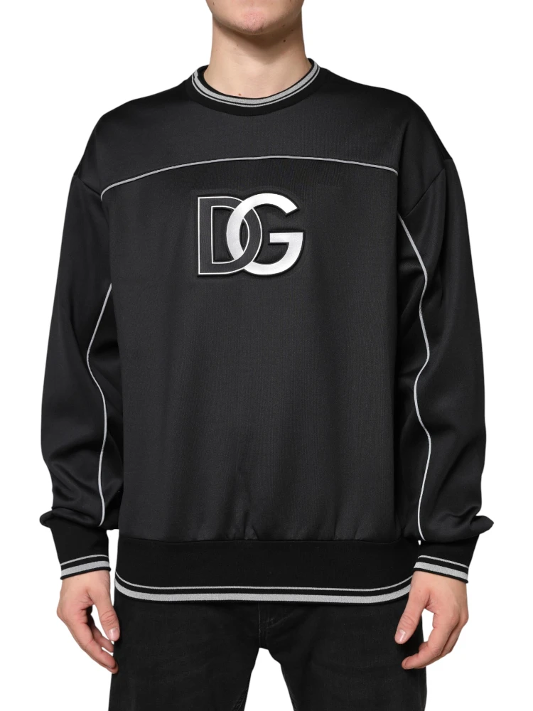 Black DG Logo Crew Neck Sweatshirt Sweater