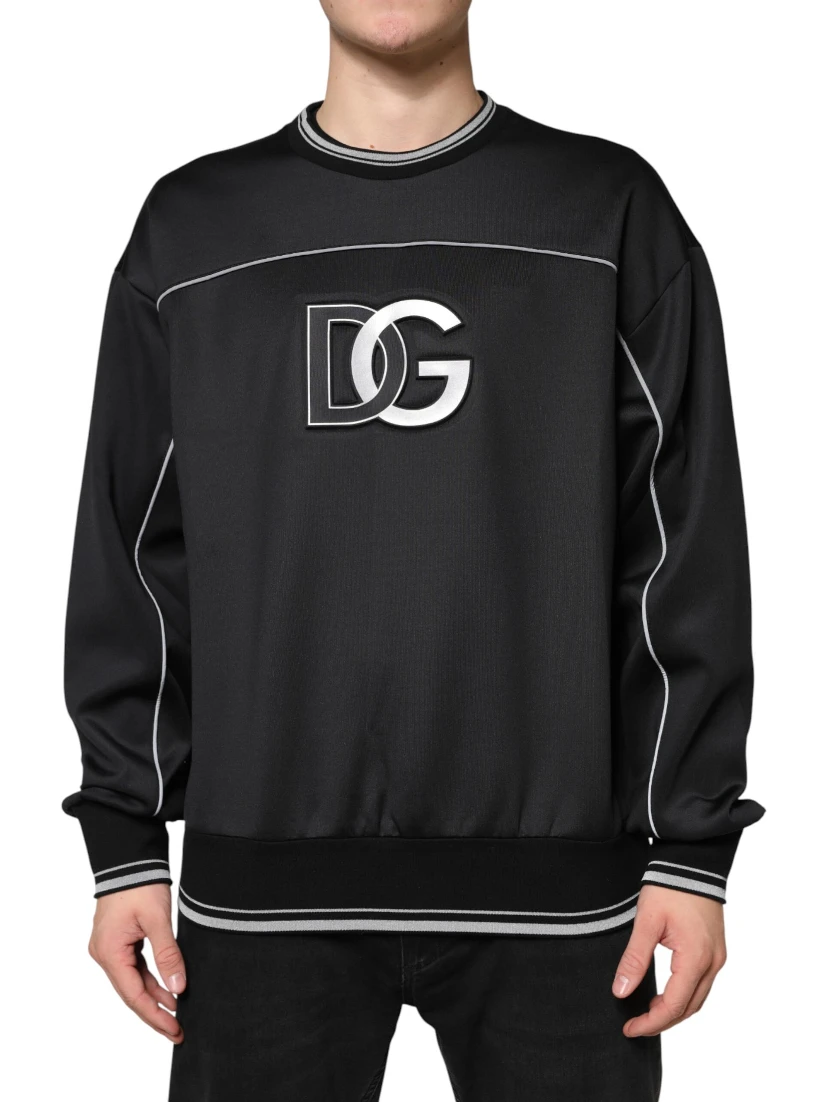 Black DG Logo Crew Neck Sweatshirt Sweater