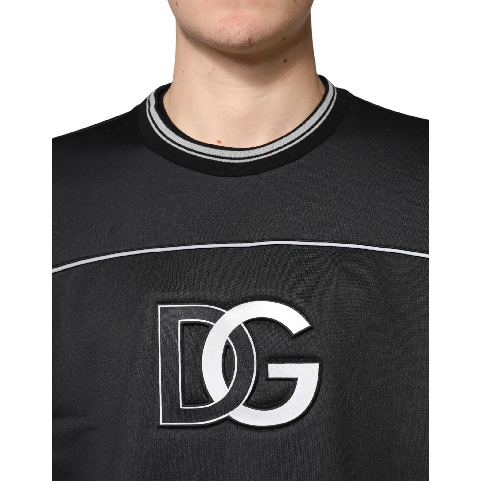 Black DG Logo Crew Neck Sweatshirt Sweater