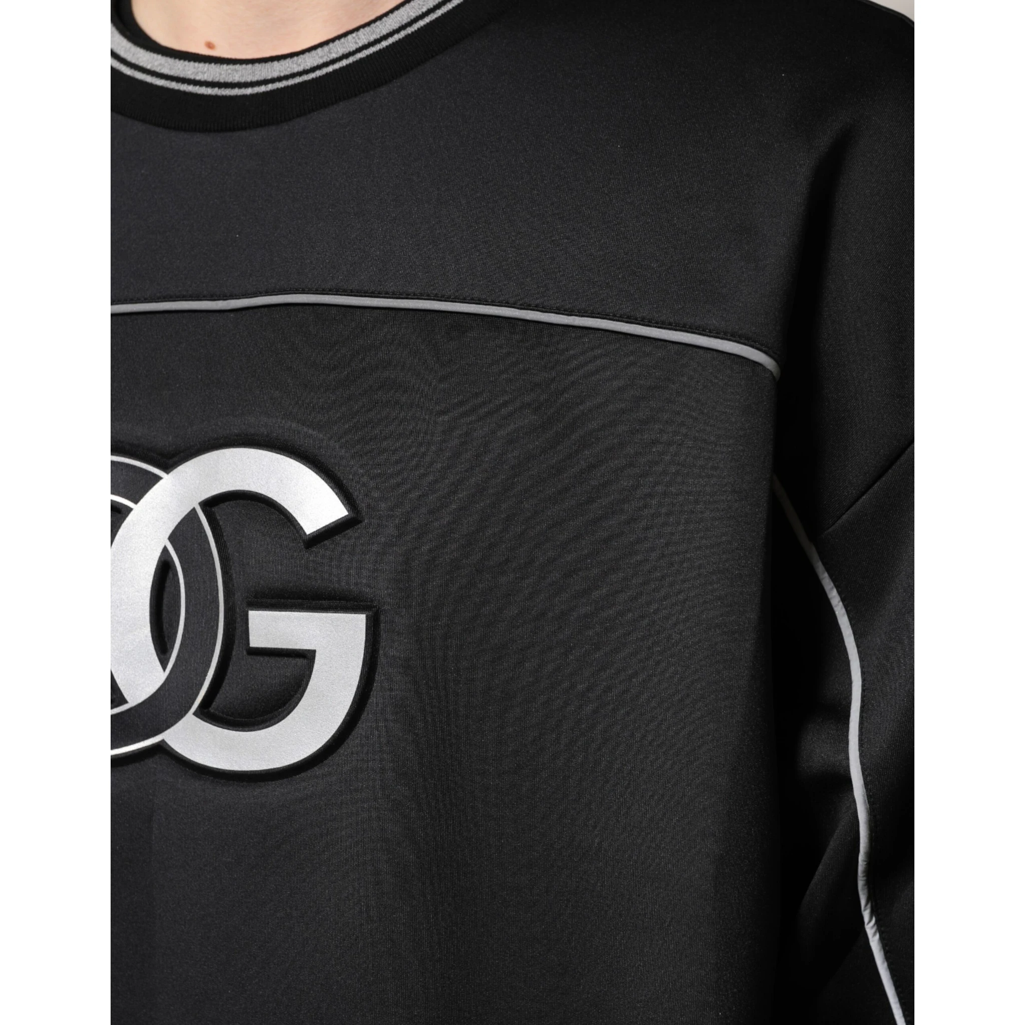 Black DG Logo Crew Neck Sweatshirt Sweater