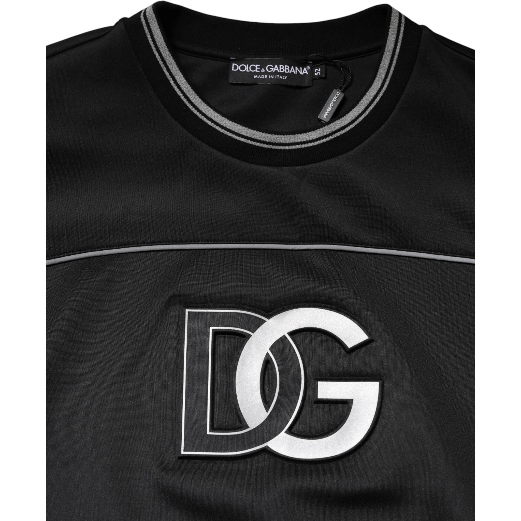 Black DG Logo Crew Neck Sweatshirt Sweater
