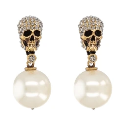 SKULL EARRINGS WITH PAVÉ