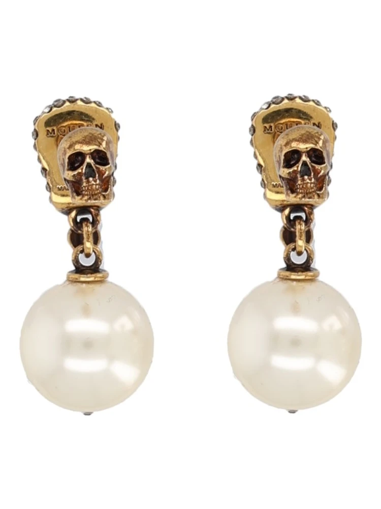 SKULL EARRINGS WITH PAVÉ alternative