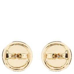 ORECCHINI CIRCLE-STUD CRYSTAL LOGO