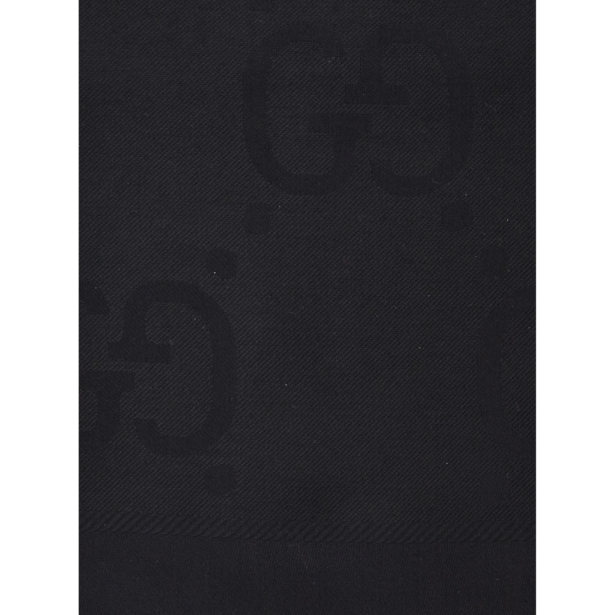 Black Scarf with GG All-Over Motif in Wool Woman