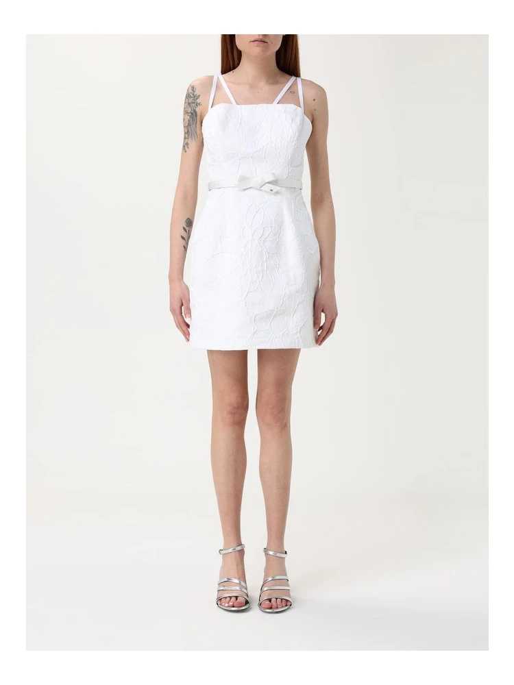 Bicolor Polyester Casual Dress
