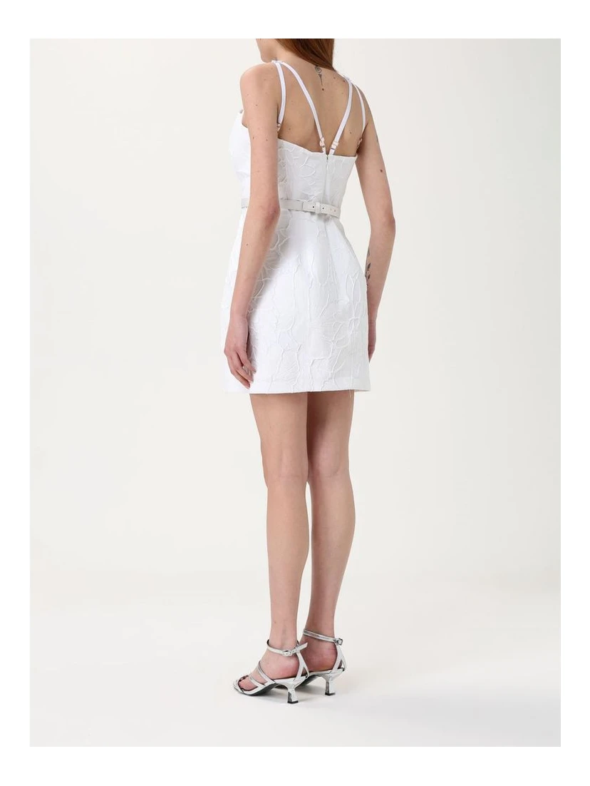 Bicolor Polyester Casual Dress