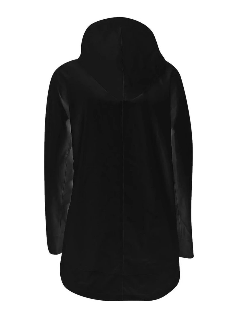 Black Polyester Rain Coat