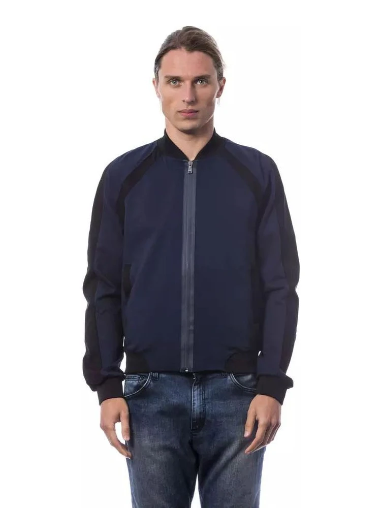 Blue Viscose Bomber
