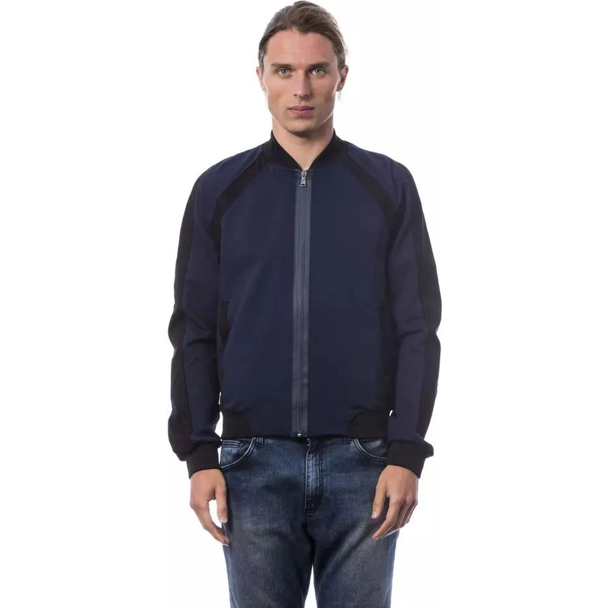 Blue Viscose Bomber