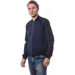 Blue Viscose Bomber