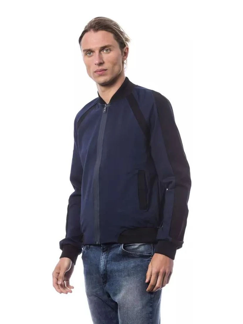 Blue Viscose Bomber