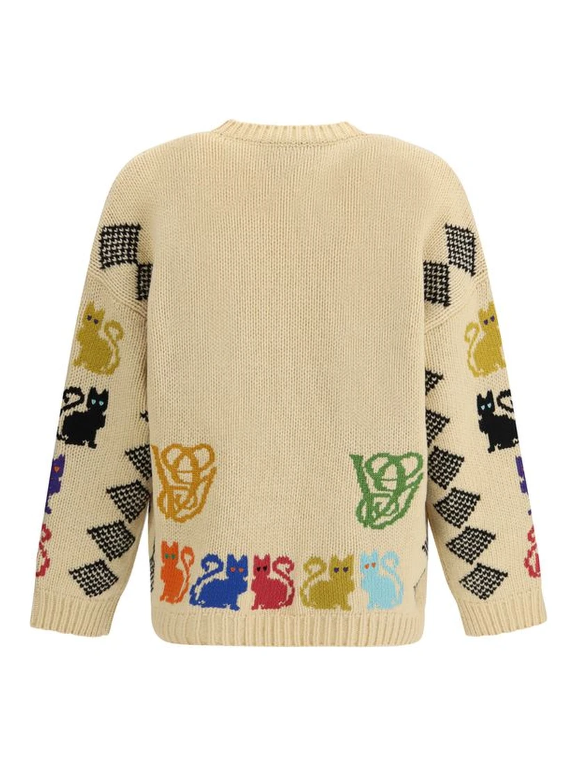 Multicolor Wool Cardigan