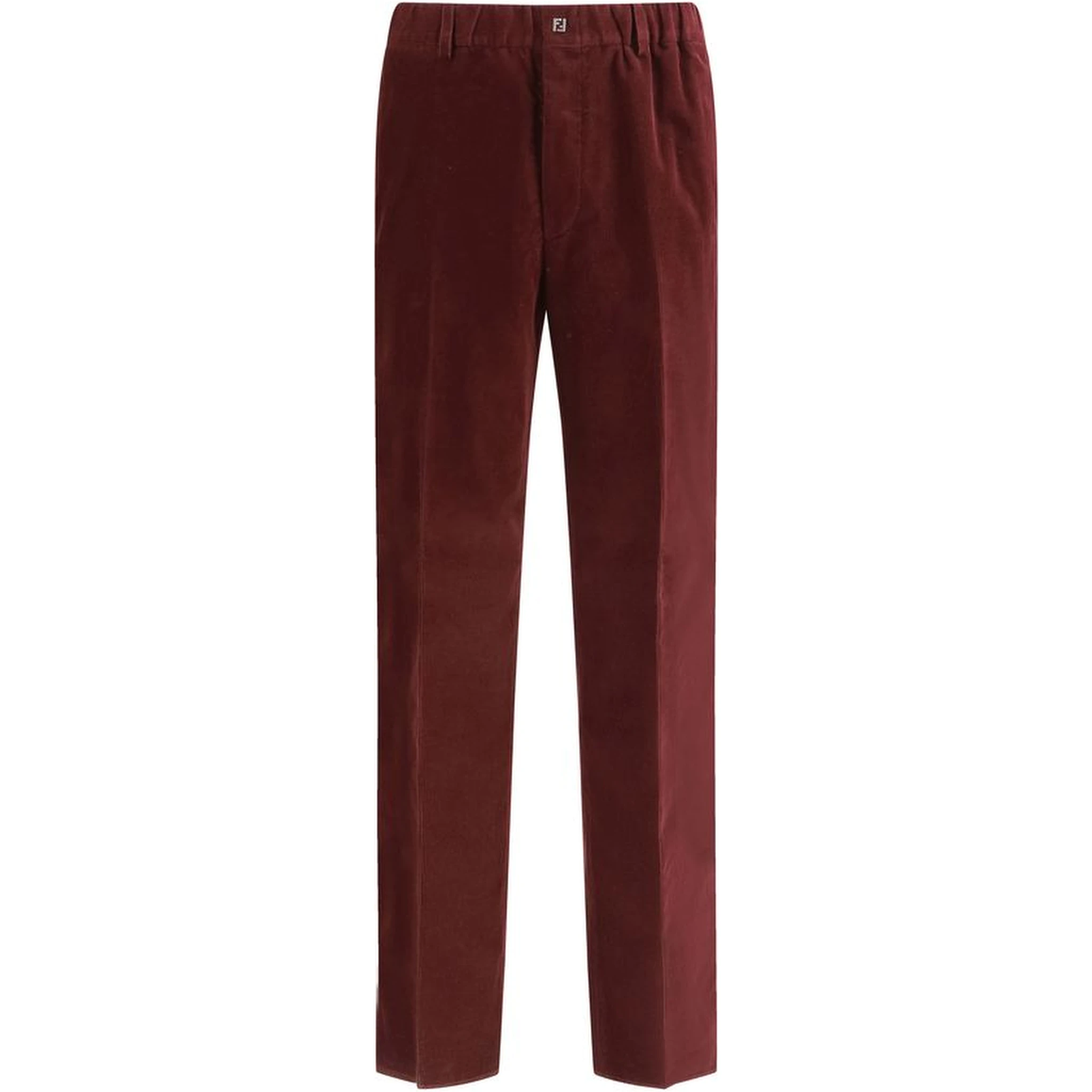 Bordeaux Cotton Casual Pants