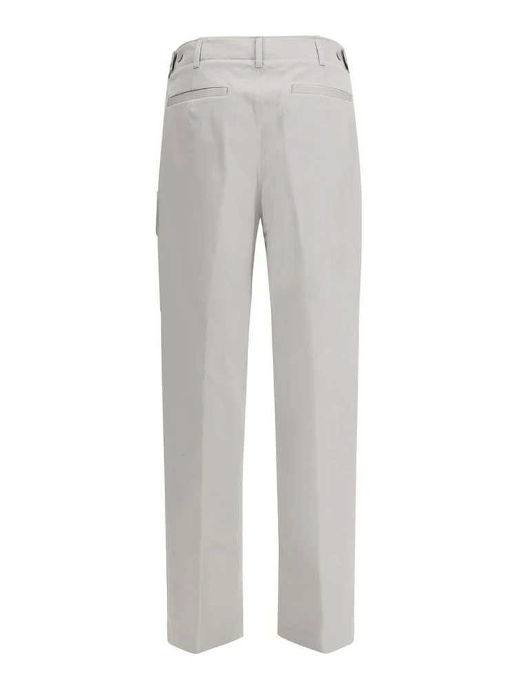 Silver Cotton Cargo Pants alternative