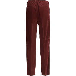 Bordeaux Cotton Casual Pants
