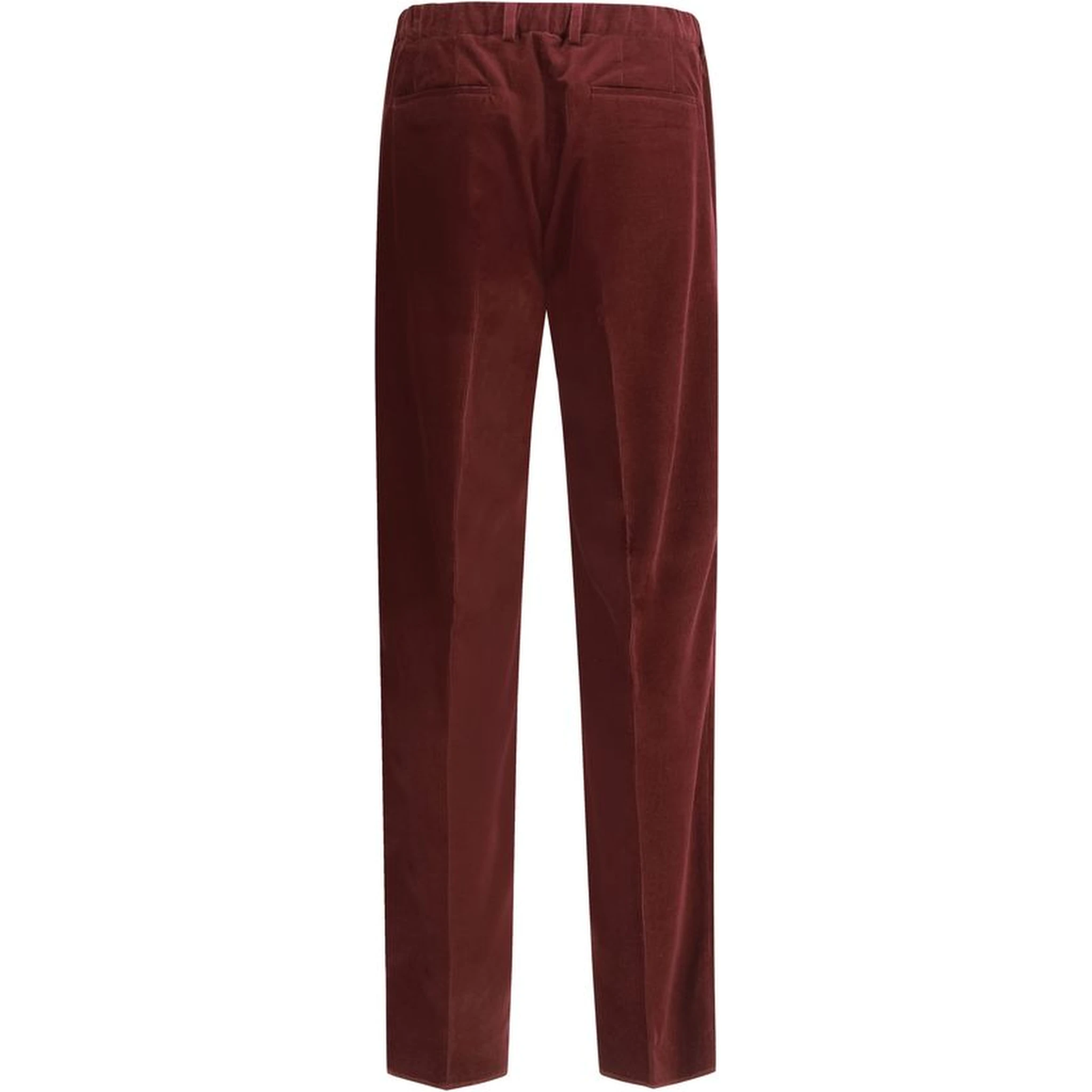 Bordeaux Cotton Casual Pants