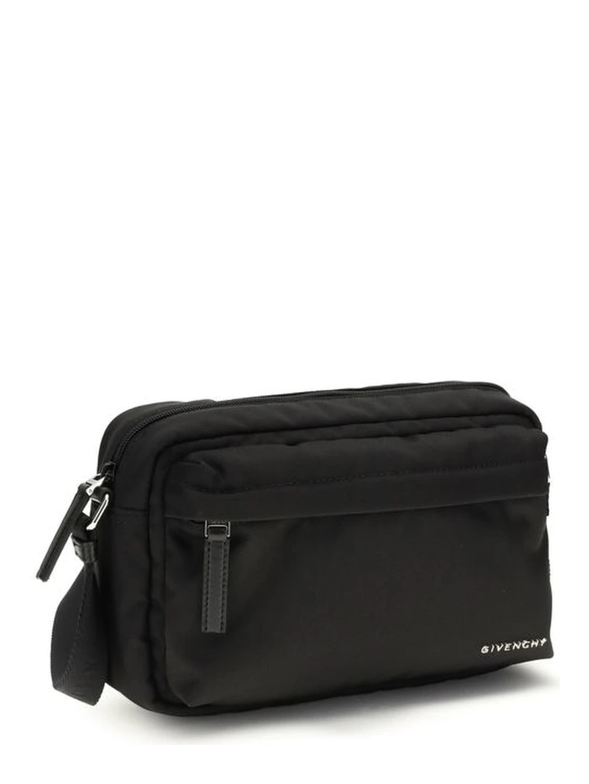 Black Polyamide Shoulder Bag